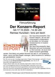17.10.2020 Filmvorführung „Der Konzern-Report“
